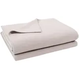 Zoeppritz Soft-Fleece Decke 160 x 200 cm clay