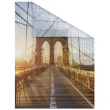 Lichtblick Fensterfolie Brooklyn Bridge orange B/L: ca. 100x130 cm