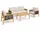 Greemotion Monaco Set 4-tlg. Grau/Braun