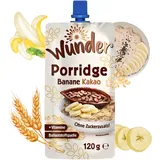 WUNDER Quetschie Banane Kakao 12 x 120g mit Haferflocken Ballaststoffquelle Vitamine, ohne Zuckerzusatz