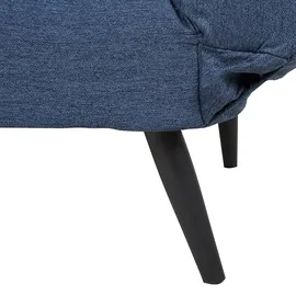 Beliani Beliani, Sofa Dunkelblau Polsterbezug 2-Sitzer Schlaffunktion Skandinavisch Wohnzimmer