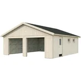 Palmako Garage Andre 44,7 m2 Kit Natur Unbehandelt 665 cm x 739 cm Nordic+