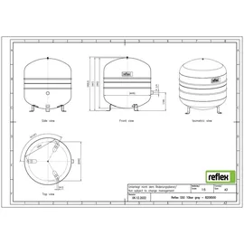 Reflex S 50 bar 10 l Grau