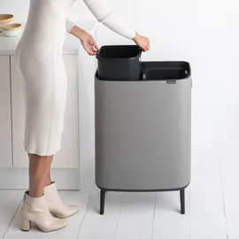 Brabantia Bo Touch Bin Hi 60 l mineral concrete gray