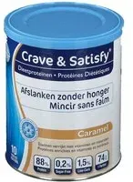 Crave & Satisfy Protéines Diététiques Caramel Poudre 200 g