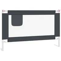 vidaXL Bettschutzgitter 120 x 25 cm dunkelgrau