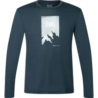 super.natural Herren 2 Pitch Longsleeve (Größe L, blau)