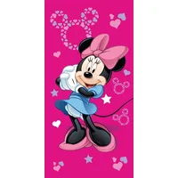 Jerry Fabrics Minnie Mouse Strandtuch 70 x 140 cm rosa
