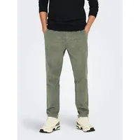 ONLY & SONS »ONSLINUS TAP CORDUROY 0185 PANT NOOS«, grau