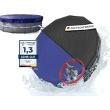 planenfux Planenfux® Poolabdeckung rund 450 cm (Für Ø 420-460 cm) | 2-in-1 Poolplane aus 200g/m2 PE Material | UV-resistente Pool Solarplane für Sommer & Winter Abdeckung | Ø 520 cm Rundpool Abdeckplane