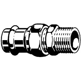 Viega Sanpress Verschraubung 28 mm x 1, Rotguss oder Siliziumbronze, flachdichtend, SC-Contur