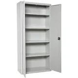Proregal Stahlschrank 4 Fachböden 180x60x40 cm Grau