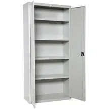 Proregal Stahlschrank 4 Fachböden 180x60x40 cm Grau