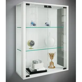 VCM Hängevitrine Udina 60 x 25 x 80 cm Weiß