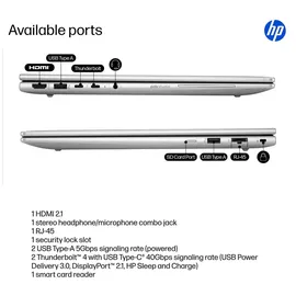 HP EliteBook 6 G1i 16" Ultra 5 225U 32 GB RAM 1 TB SSD Intel Graphics Win11 Pro Silber