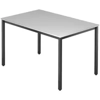 Bümö Besprechungstisch, Grau, Schwarz, Nachbildung, 120x72x80 cm, FSC Mix,