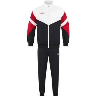 Jako Retro Freizeitanzug Herren 816 schwarz/weiß/rot 3XL