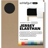 schlafgut Easy Jersey Elasthan Boxspring 140 x 200 - 160 x 220 cm off black