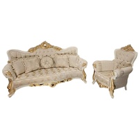 JVmoebel Sofa, Klassische luxus Sofagarnitur 3+1 Beige Wohnzimmermöbel Neu beige