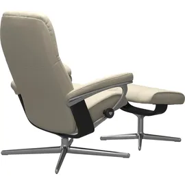 Stressless Relaxsessel STRESSLESS "Consul", beige (cream batick), B:82cm H:102cm T:72cm, Leder BATICK: BATICK ist ein leicht korrigiertes, durchgefärbtes und genarbtes Möbelleder, bei dem die meisten Unebenheiten und Spuren in der Regel entfernt wurden.