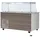 Skyrainbow SNACK-Line Kalte Theke 5x GN1/1 Granit rosa-grau 188x82x85,5 Klarglas mit Zwischenablage
