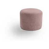 MID.YOU Hocker Kolo Cord 51 x 41 x 51 cm Altrosa