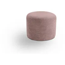 MID.YOU Hocker Kolo Cord 51 x 41 x 51 cm Altrosa