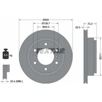 Textar Bremsscheibe PRO