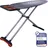 deveci̇oğlu Bügelbrett, Bügeleisen Ablage, Bügelbrettbezug 46x127cm, Höhe 80-105cm, Schwarz - Grau