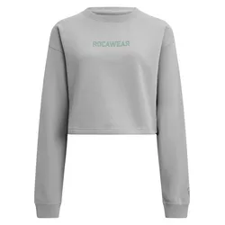 Sweater ROCAWEAR "Rocawear Damen Rocawear School Pullover", Damen, Gr. XXL, grau, 80% Baumwolle, 20% Polyester, Rundhals, Sweatshirts