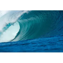 Fototapete PAPERMOON "Big Wave Big Barrel", bunt (mehrfarbig), B:4m L:2,6m, Vlies, Tapeten