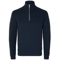 Selected HOMME Stehkragenpullover SLHDANE LS KNIT STRUCTURE HALF ZIP M (50)