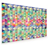 Primedeco Küchenrückwand Küchenrückwand Spritzschutz Glas mit Motiv Farbmuster 120 cm x 80 cm