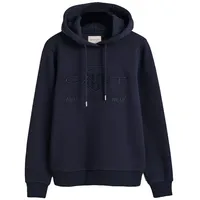 GANT Reg Tonal Shield Kapuzenpullover Evening Blue L