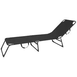 Lex 3-Bein Gartenliege Sonnenliege Strandliege Gartenmöbel Liegestuhl klappbar 188cm schwarz : Schwarz