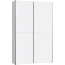 Forte Ozzula Garderobenschrank 120 x 42 x 190,5 cm Weiß matt