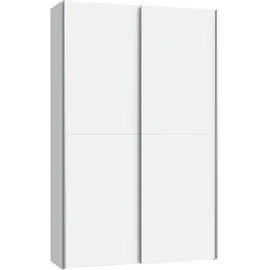 Forte Ozzula Garderobenschrank 120 x 42 x 190,5 cm Weiß matt