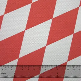 JUNOPAX Papiertischdecke 50m x 1,15m Raute rot-weiß