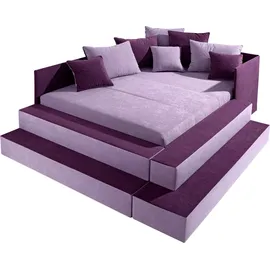 MAINTAL Polsterbett MAINTAL, bunt (flieder, brombeer), H:72cm L:246cm, Betten, Polsterbett, Spielwiese oder Schlafplatz