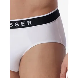 SCHIESSER Slip unifarben weiß L 6er Pack