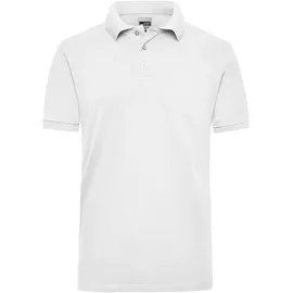 James & Nicholson Workwear Piqué Polo weiß XXL