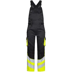 Warnschutz Latzhose "3547-319" Safety leicht UV-Schutz - 24 - schwarz/gelb
