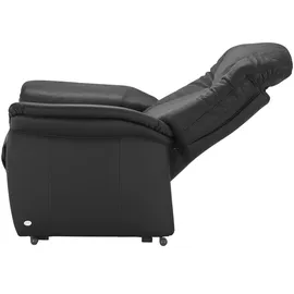 HIMOLLA Sessel 7706 Leder 101 x 112 x 101 cm Schwarz elektrisch