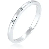 Diamore Elli DIAMONDS Ring 925 Sterling Silber Diamant, Verlobungsring in Silber | Gr.: 54