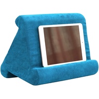 HEZHU Tablet Ständer Kissen Kissenständer Buchablage Multi Angle Soft Bed Pillow Holder Tragbarer Dreieck Tablet Ständer (Blauer See)