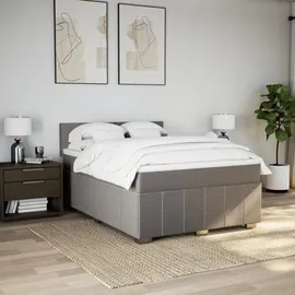 vidaXL Boxspringbett 140 x 200 cm Taupe