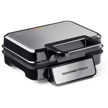 GOURMETmaxx Waffeleisen für 2 Belgische Waffeln Schwarz