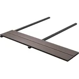 Terrassendiele 4 Pcs Dunkelbraun Wpc