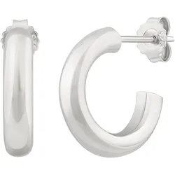 cai Creolen 925 Sterling Silber rhodiniert chunky