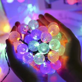 Forever Light Lichterkette Kunststoff 6,5 m 30 Kugeln mehrfarbig